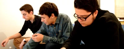 Les protagonistes Léo, Thomas et Bob